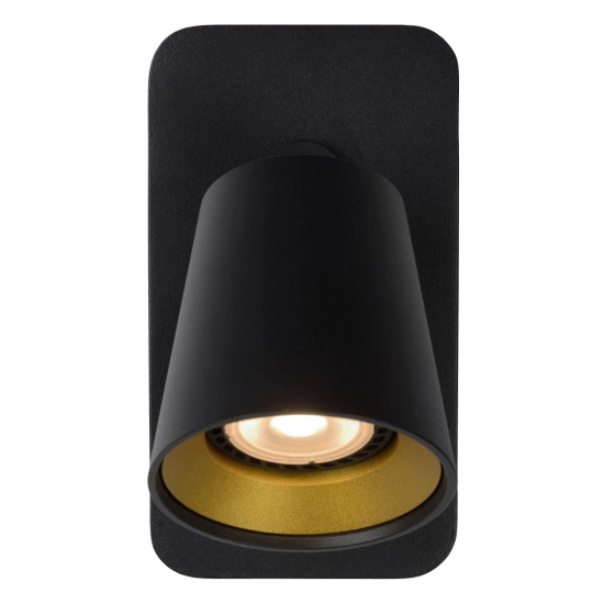 TURNON Kinkiet spotlight LED Dim to warm GU10 1x5W 2200K/3000K czarny 09928/05/30 Lucide - zdjęcie dodatkowe 2